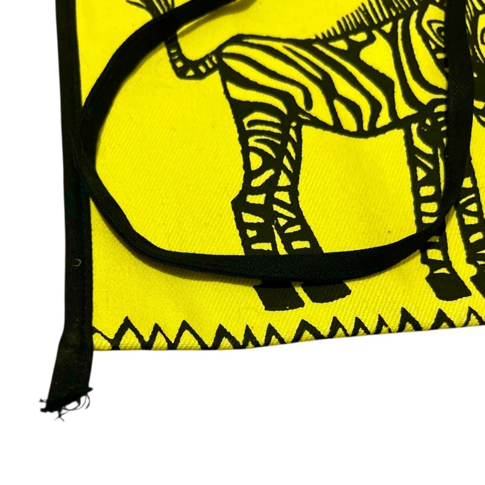 Coq d’Or Yellow Zebra Print Shoulder Bag – African Art Inspired Crossbody - Picture 8 of 8